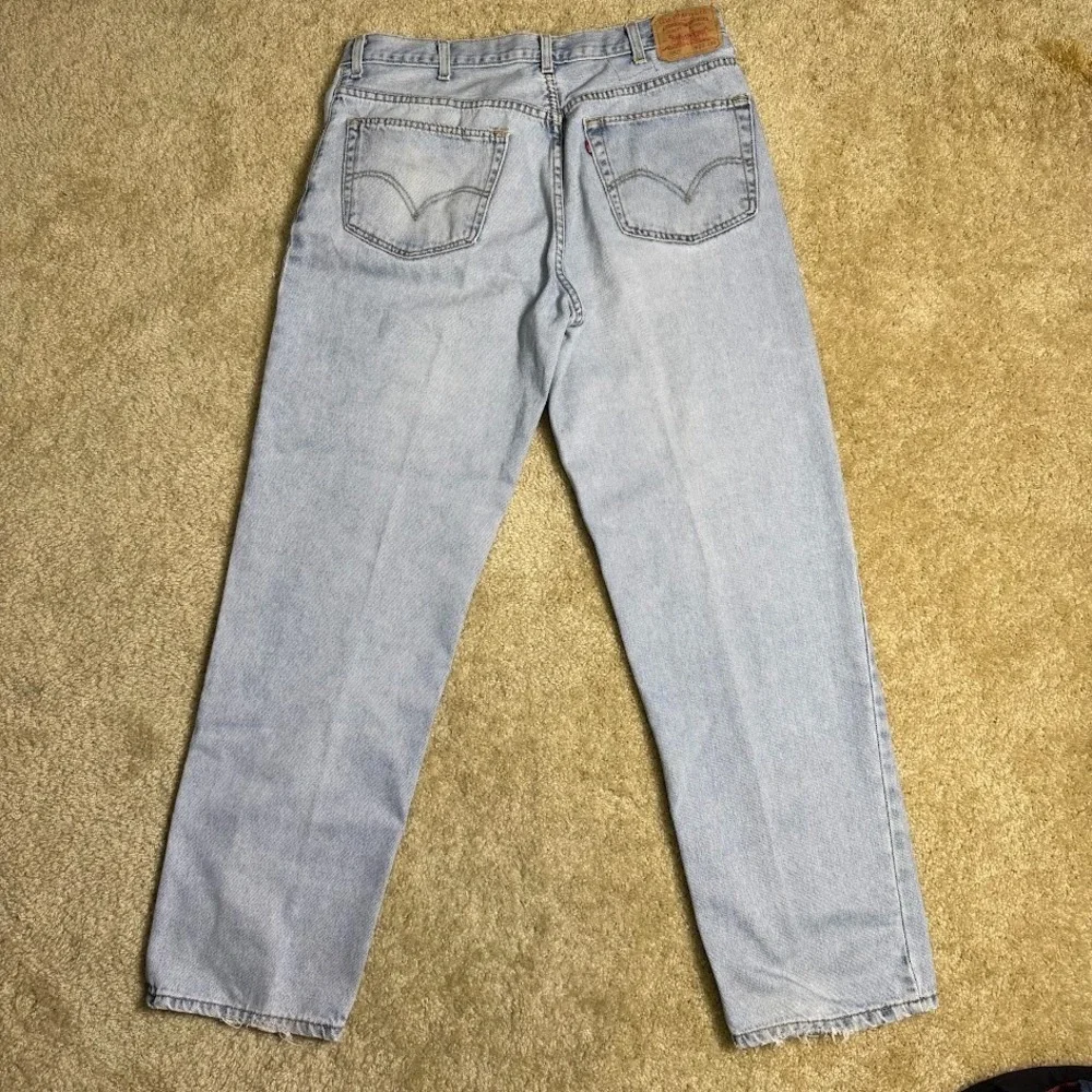 Y2K Levi's 550 Jeans Mens 38 (36) x34 Relaxed Fit Light‎ Wash Denim Egypt